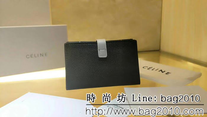 CELINE賽琳原單 撞色系列 小牛皮風琴卡包 4167 SL1932